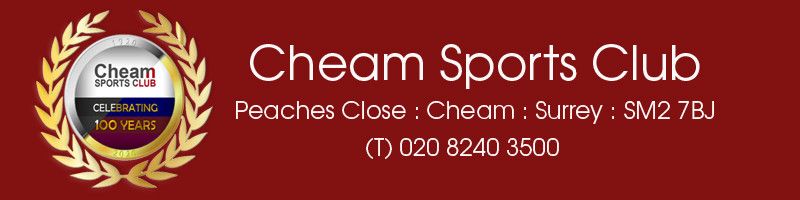 Cheam Sports Club, site logo.