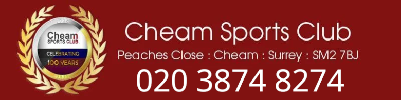 Cheam Sports Club, site logo.