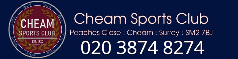 Cheam Sports Club, site logo.