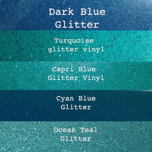 Blue Glitter Vinyl Collection