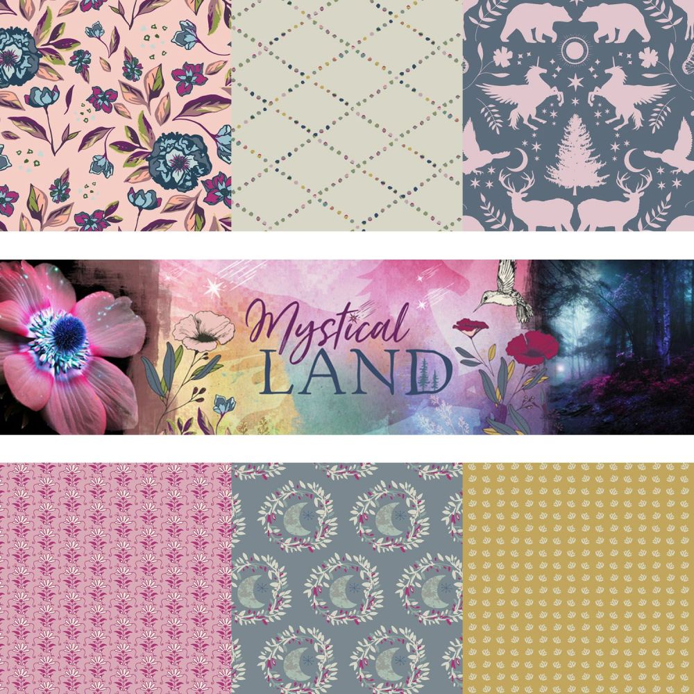 Mystical Land Alba Glisten 10 Fat Quarters