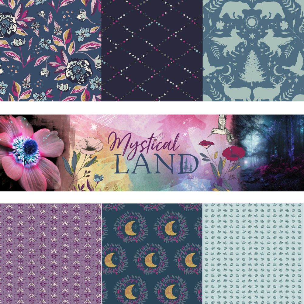Mystical Land Iris Sparkle Fat Quarter Pack