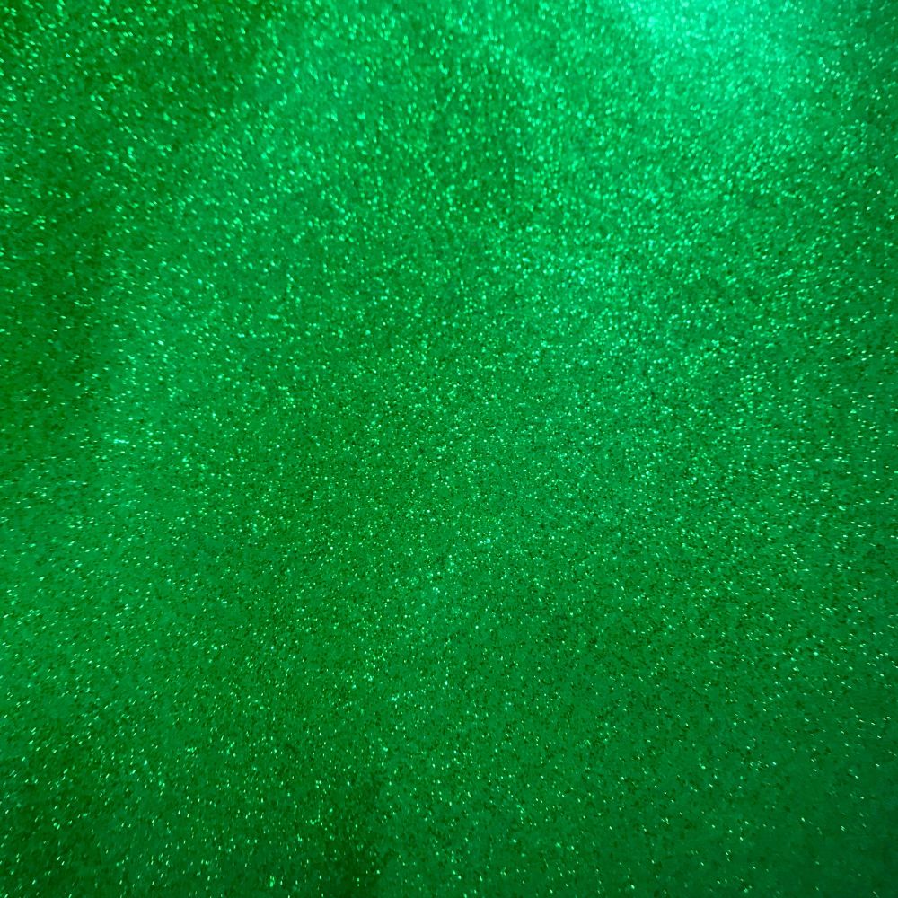 Dark Green Glitter Vinyl Canvas