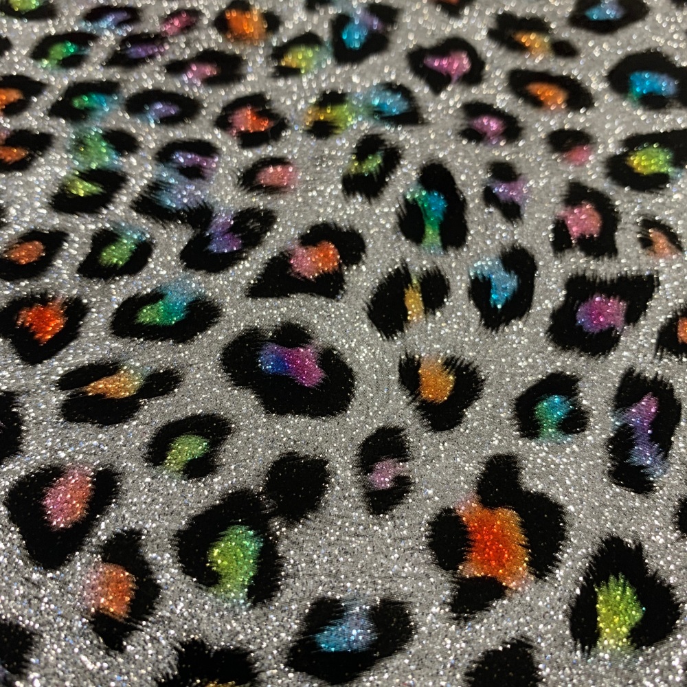 Rainbow Glitter Leopard Print A4 & A3