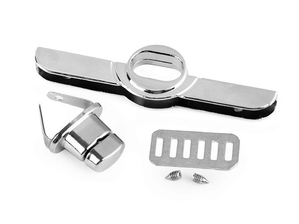 Silver handbag Twist Lock Set