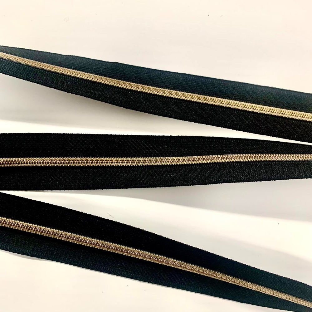 Gold  Nylon Continuous Zipper Size 3