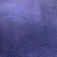 Dark Blue Metallic Faux Leather