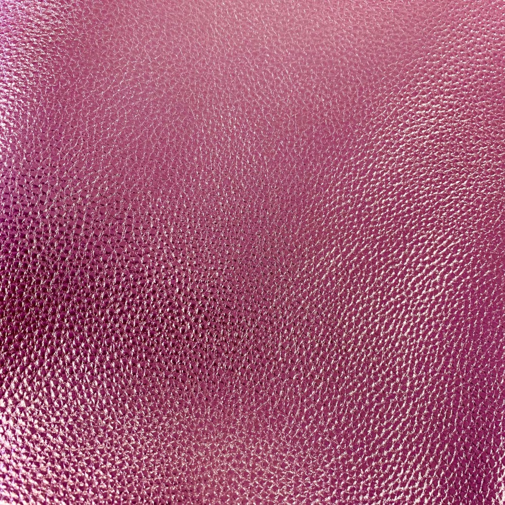 Metallic Pink Faux Leather 
