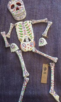 Wooden Skeleton - White