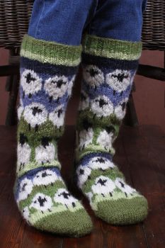 Sheep Woolly Long Socks