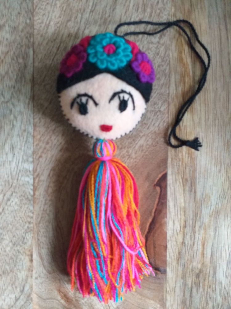 Embroidered Frida Hanging - 5