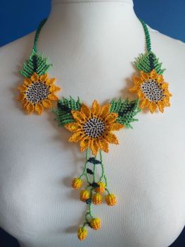 Shorter Length Beaded Necklace - Design 1