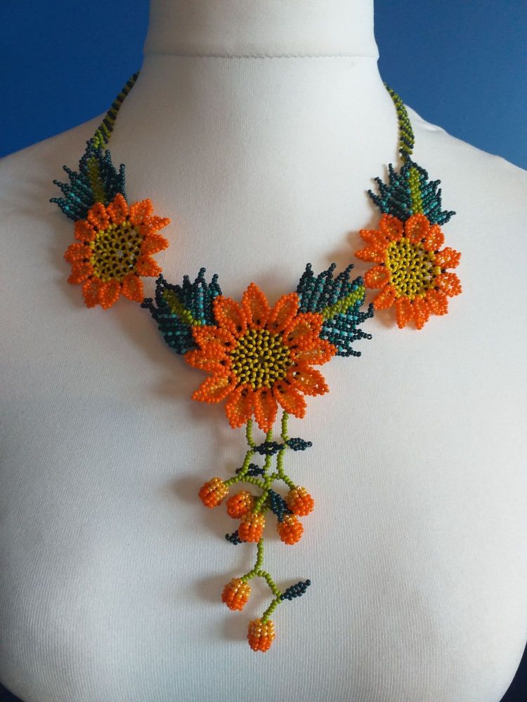 Shorter Length Beaded Necklace - Design 3