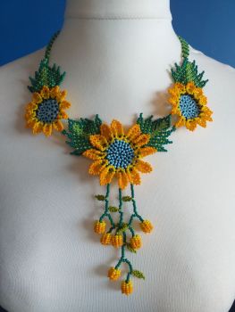 Shorter Length Beaded Necklace - Design 4