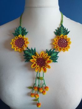 Shorter Length Beaded Necklace - Design 6