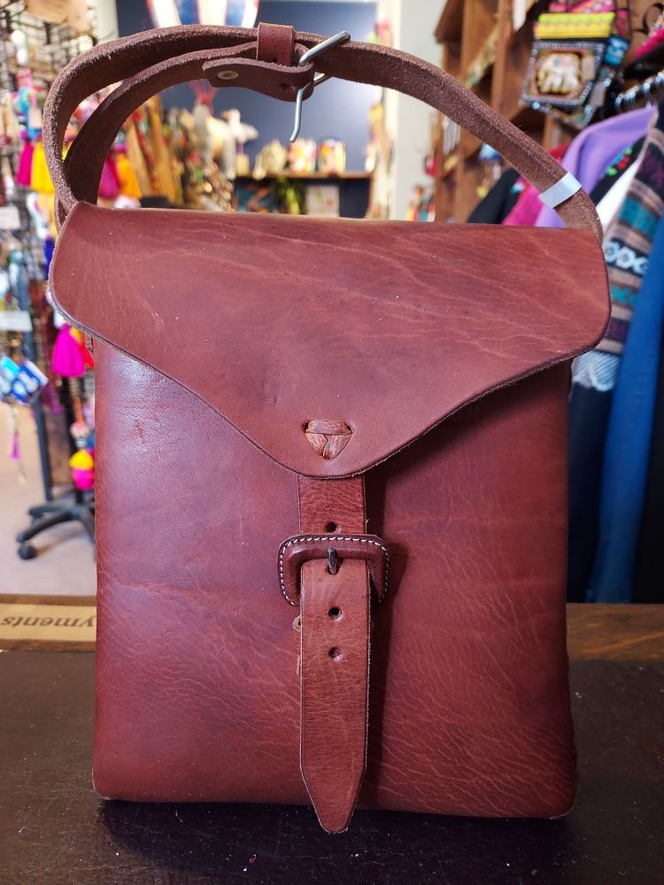 Mexican Leather Bag - K