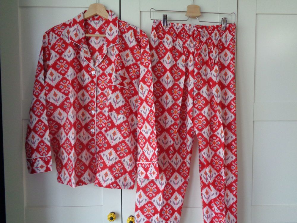 Indian Block Print Pyjamas - Size 14 (Design 14)