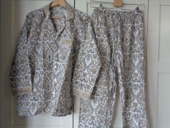 Indian Block Print Pyjamas - Size 10 (Design 24)