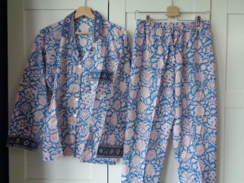 Indian Block Print Pyjamas - Size 14 (Design 10)