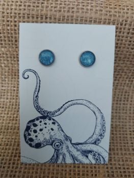 Ilfracombe Sand Earring Studs - Enchanted Blue