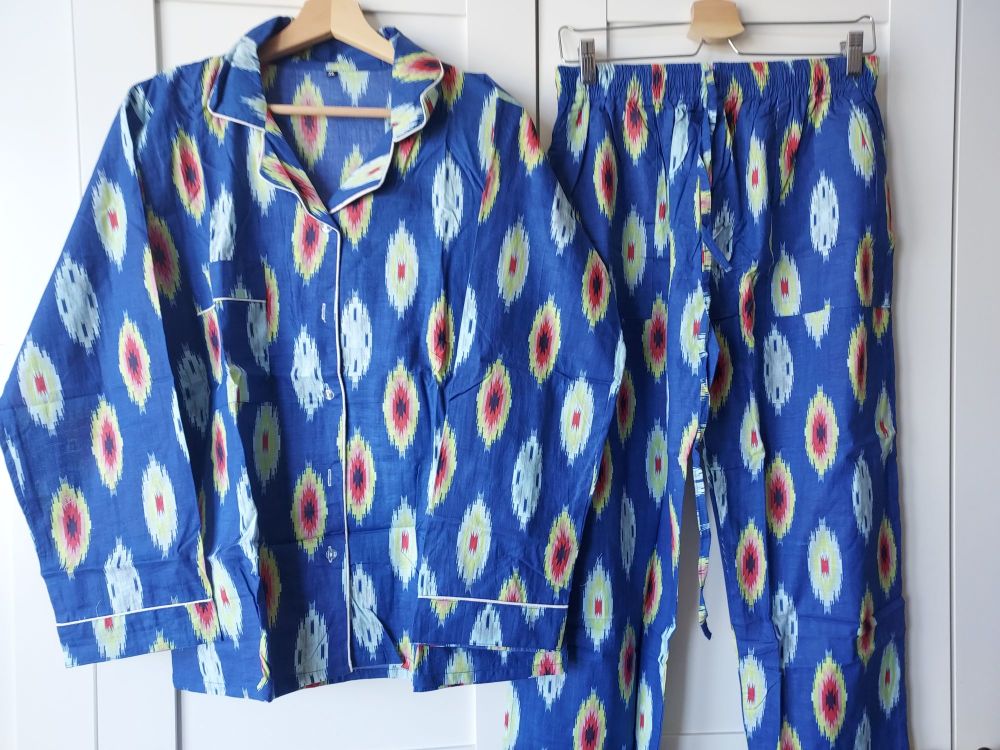 Indian Block Print Pyjamas - Size 16 (Design 6A)