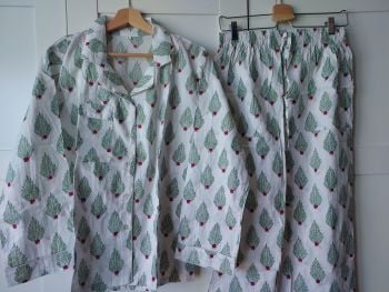 Indian Block Print Pyjamas - Size 14 (Design 14A)