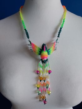 Hummingbird Beaded Necklace - Design 1
