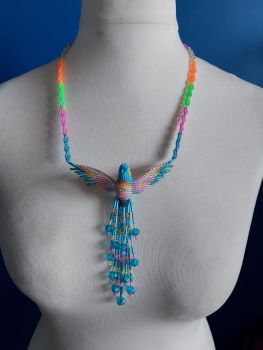 Hummingbird Beaded Necklace - Design 3