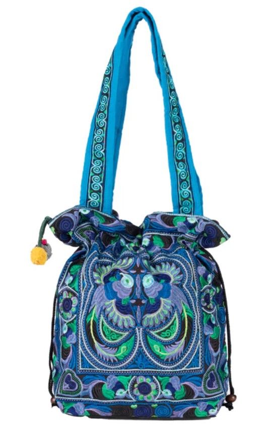 Hilltribe Tote Bag - Blue