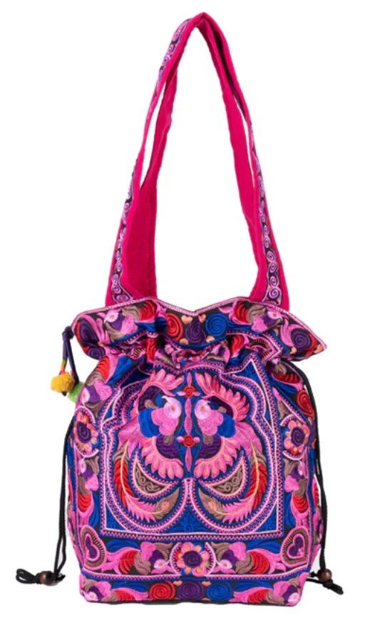 Hilltribe Tote Bag - Pink