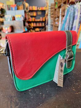 Multicoloured Indian leather Handbag - Design 3