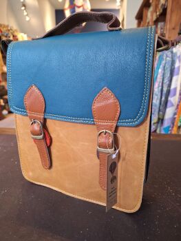 Multicoloured Indian leather Handbag - Design 11