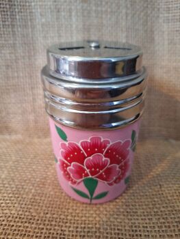 Indian Painted Condiment Shaker - Pink Flower