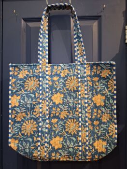 Indian Cotton Tote Bag - Design A