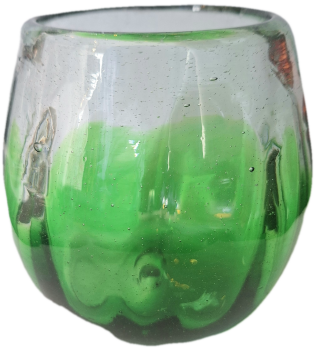 Green Tulip Glass - Rounded Tumbler
