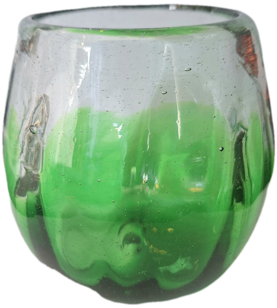 Green Tulip Glass - Rounded Tumbler