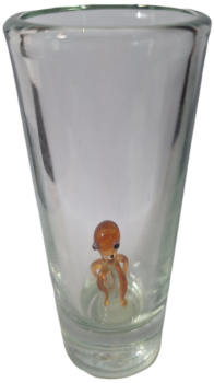 Shot Glass - Orange Octopus