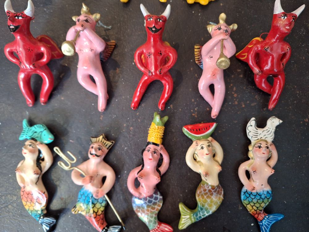 Mexican Clay Figures