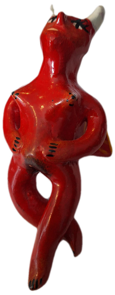 Mexican Clay Figure - Lady Devil - Design 2
