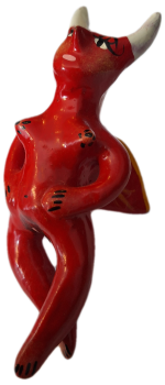 Mexican Clay Figure - Lady Devil - Design 3