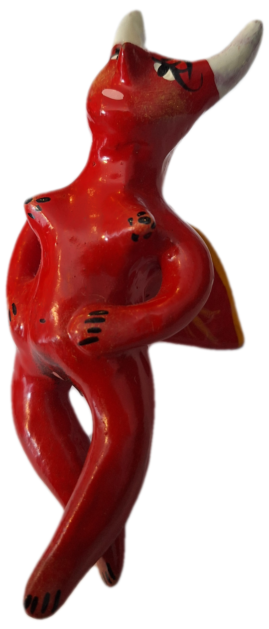 Mexican Clay Figure - Lady Devil - Design 3