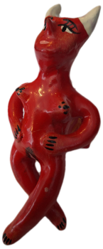 Mexican Clay Figure - Lady Devil - Design 5
