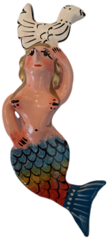 Mexican Clay Figure - Bird Mermaid - Design 9
