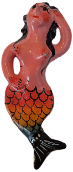 Mexican Clay Figure - Mermaid - Design 11