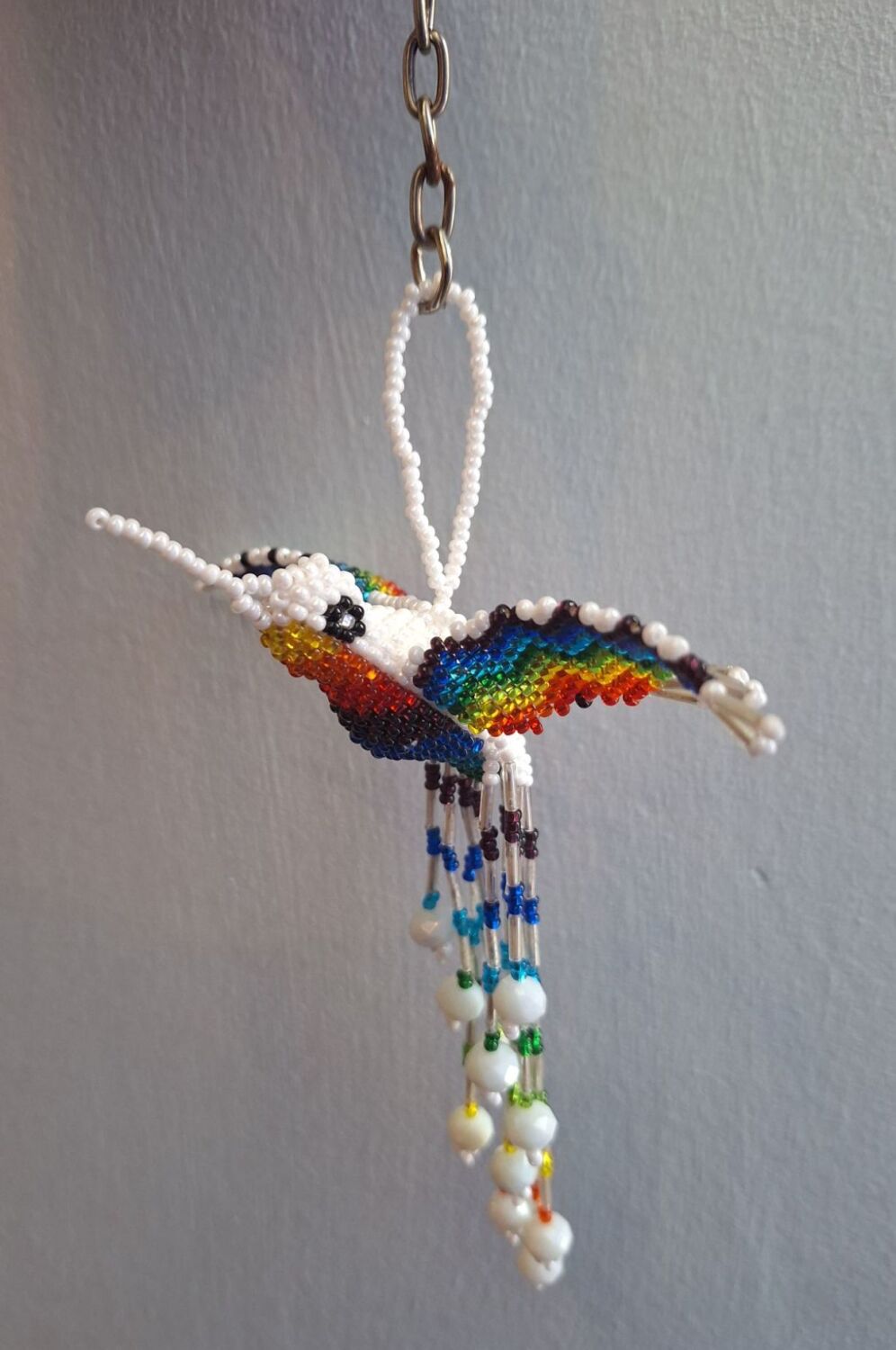 Beaded Huichol Hummingbird - Design 10