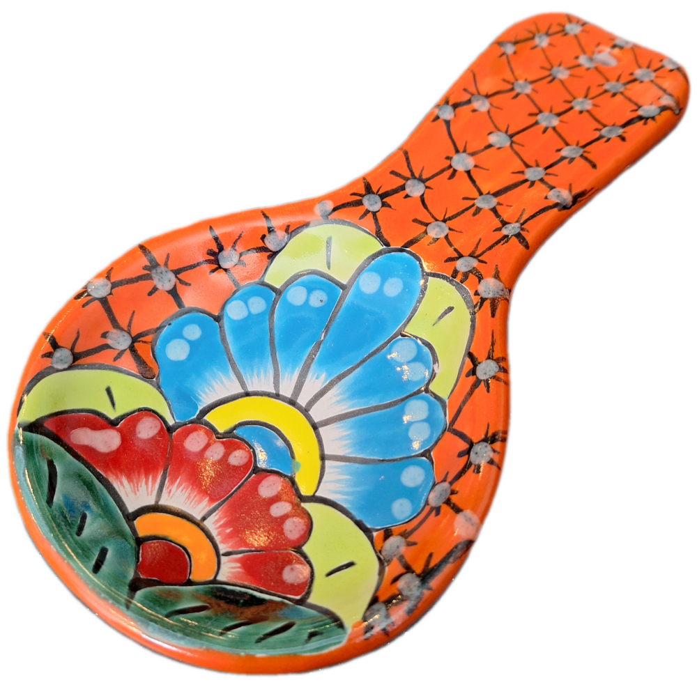 Mexican Talavera Spoonrest - Design 1
