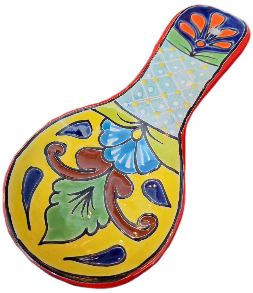 Mexican Talavera Spoonrest - Design 5