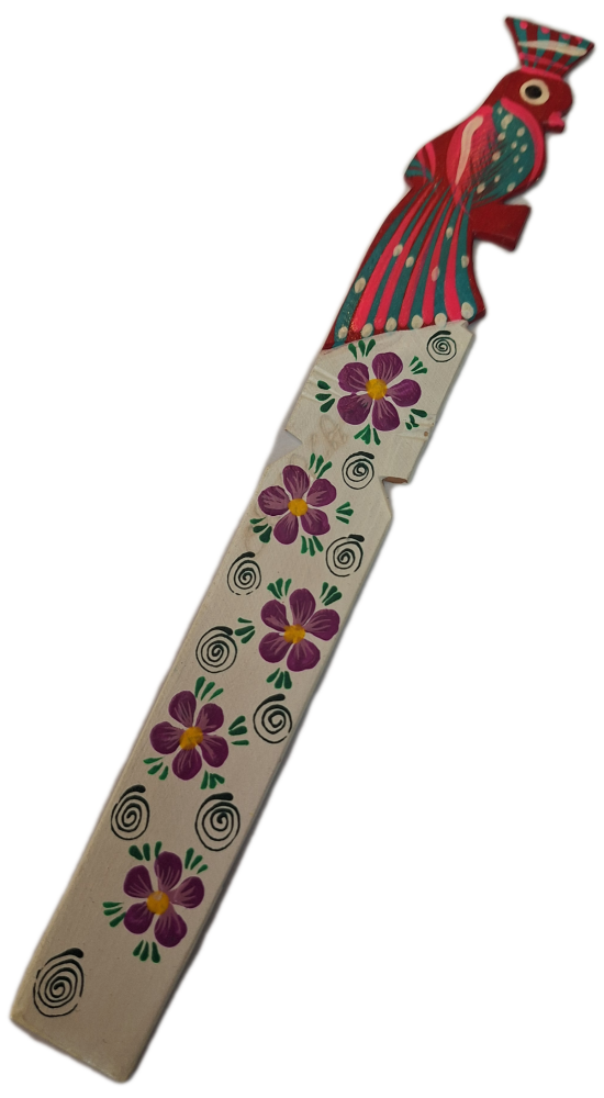 Wooden Painted Bookmark - Design 4