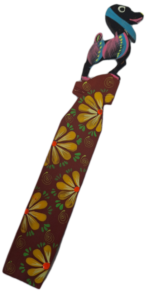Wooden Painted Bookmark - Design 10