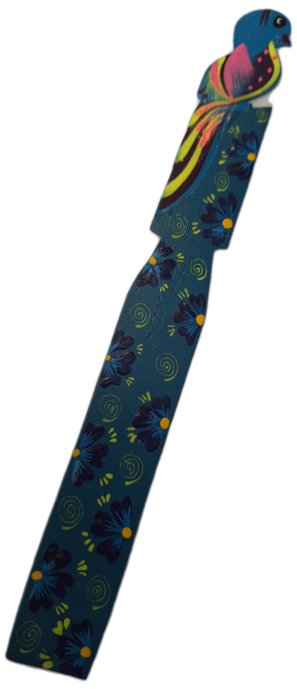 Wooden Painted Bookmark - Design 8